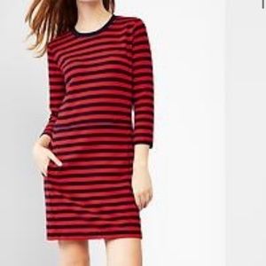 Gap 3/4 sleeve stripe Mini Dress SMALL